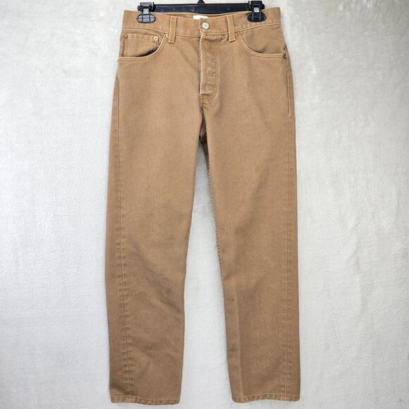Levi's Other - VTG Levis 501 Jeans Mens 28x27 Brown Button Fly Straight Leg USA Tag 30x30 Y2K